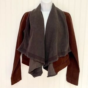 BKE‎ Women's Denim Flyaway Jacket Maroon Size XS